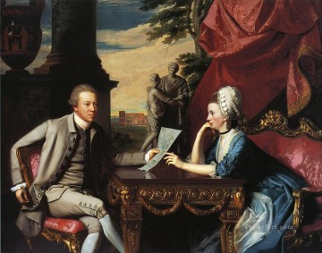John Singleton Copley Painting - Mr and Mrs Ralph Izard Alice Delancey colonial New England Portraiture John Singleton Copley